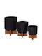 Set 3 Töpfe Black