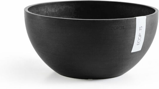 Ecopots Pot Plastic Dark Gray 30x30x14cm.