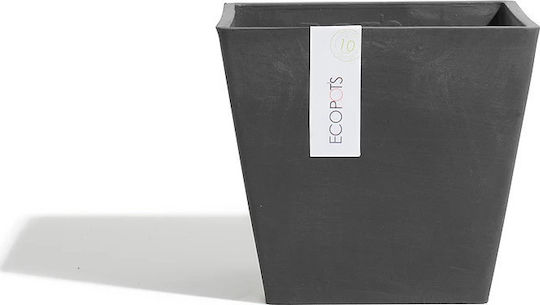 Ecopots Γλάστρα Σκούρο Γκρι 40x36εκ.