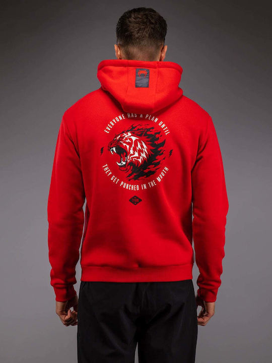 Venum Sweatshirt with Hood Red/black