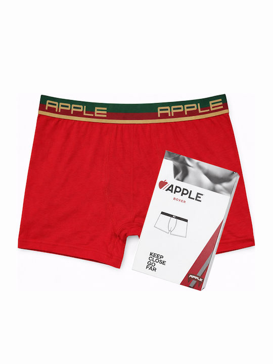 Apple Boxer Herren Boxershorts Red 1Packung