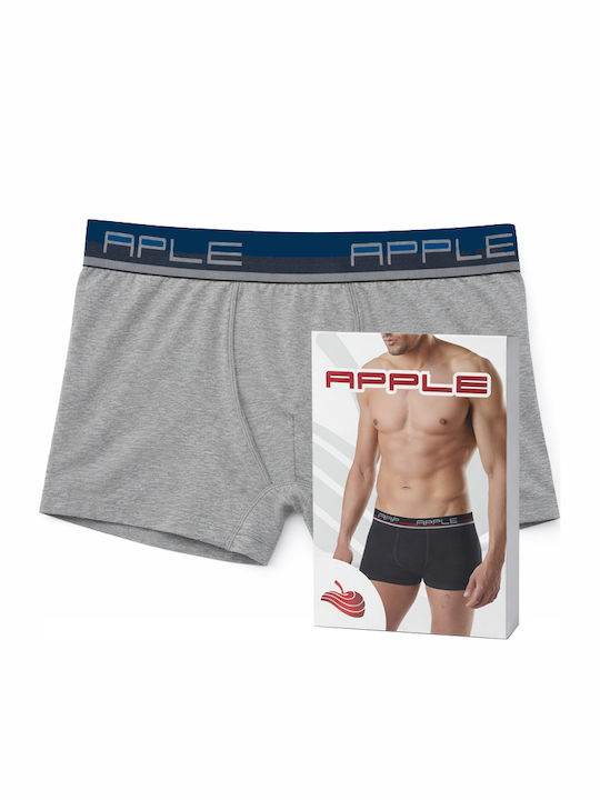 Apple Boxer Herren Boxershorts Γκρί-μελανζέ Σκο...