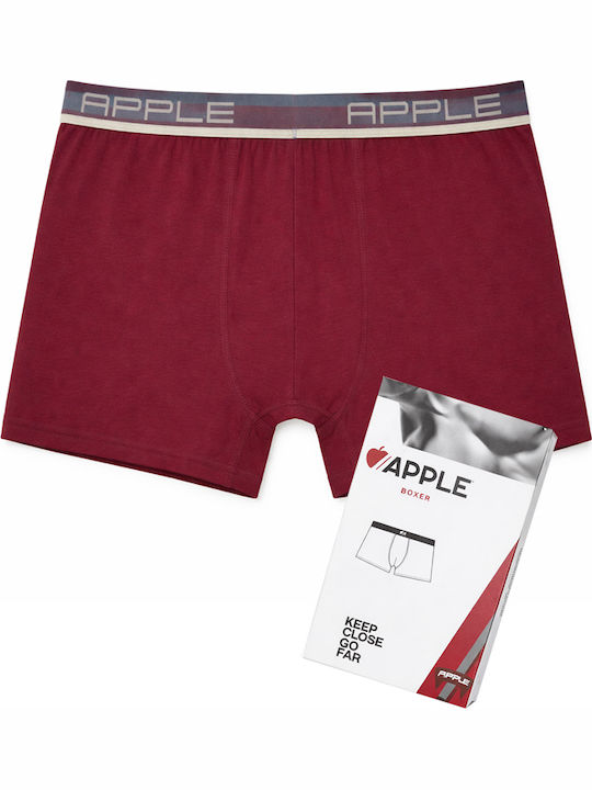 Apple Boxer Herren Boxershorts Μπορντό - Κερασι...