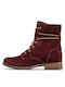 Ghete Dama Ankle Boots Roșii