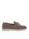 Δερμάτινα Γυναικεία Loafers σε Καφέ Χρώμα
