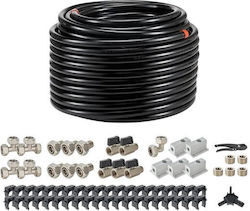Set Furtun Compresor Aer Racorduri 60 M Trei Straturi Hdpe Aluminiu Hdpe 14 Bar