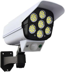 Avizar 77 Led 360° Solar Lighting Garden Driveway Motion Sensor White Black