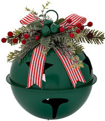 Clopoțel Metalic Verde Agățat Decorat 35x35x45 cm Clopoțel Metalic Verde Agățat Decorat 35x35x45 cm