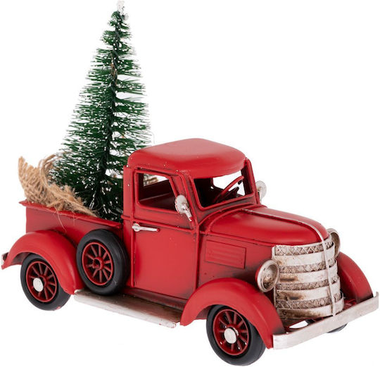 Metall Retro Weihnachtsfigur Lastwagen 17x7x13cm