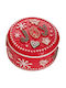 Iliadis Weihnachtliche Keksdose Keramik Rot L13xB13xD7cm.