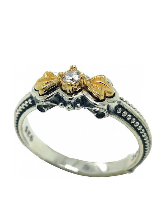 Damen Ring mit Zirkonia aus Silber