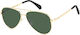 Polaroid Aviator Παιδικά Γυαλιά Ηλίου με Polarized Φακό Χρυσά για 11-16 Ετών