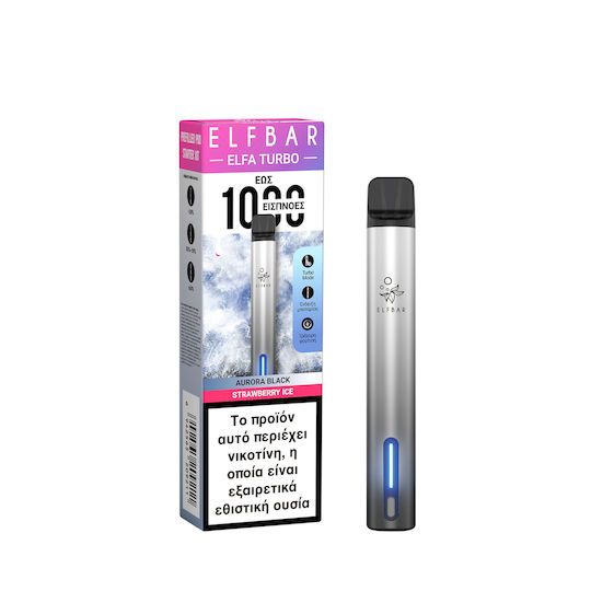 Elf Bar Einweg-E-Zigarette Strawberry Ice 2ml 20mg Schwarze