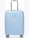 Verage Rome Cabin Travel Suitcase Light Blue with 4 Wheels Height 55cm VG19006-S