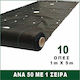 Ground Cover Fabric Prokrob Holes Every 50 1 Row 1x5m 10 Positions 99110