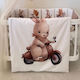 IngVart Baby Bedding Set for Crib White 7 Pieces SETZOOCARS-60