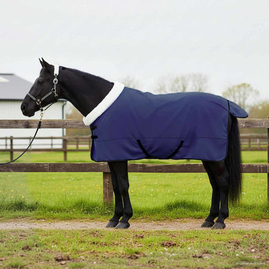 Horse Saddle Dark Blue 135 Cm Polar Fleece Navy Blue 42013393