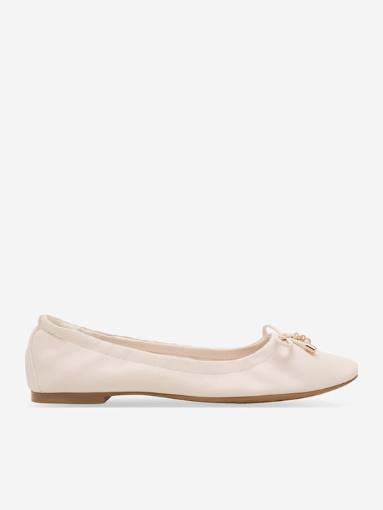 Nine West Γυναικείες Μπαλαρίνες σε Μπεζ Χρώμα