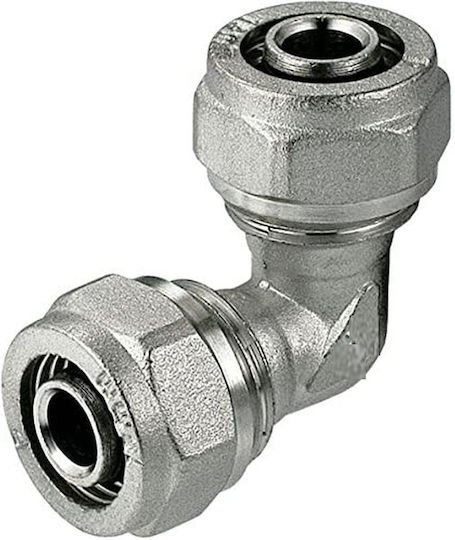 Multilayer Pipe Connection Elbow Ø26 X Ø26 X 3.0 Mm Mechanical Compression