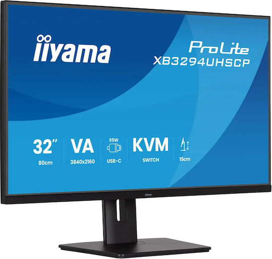 Iiyama ProLite XB3294UHSCP-B1 VA HDR Monitor 31.5" 4K 3840x2160 with Response Time 2ms GTG