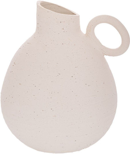 White Ceramic Vase Pitcher 23x20x24.5cm