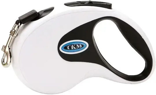 Foldable Dog Leash/Lead Strap in White color 5m up to 15kg