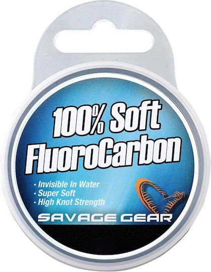 Невидимо Влакно Savage Gear 100% Меко Флуорокарбон 0,36 Мм 8,4 Кг 40 Метра