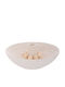 Iliadis Candle Holder Ceramic in White Color 14x5.5x14cm 1pcs