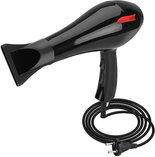 Avizar Electric Hair Dryer 1500w Compact Hot Air Cold Air Black Red