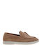 Δερμάτινα Γυναικεία Loafers σε Καφέ Χρώμα
