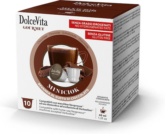 Dolce Vita Капсули Шоколад Съвместими с машина Nespresso 10капси