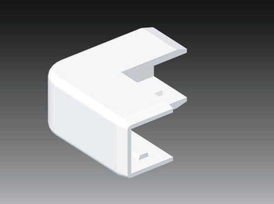 Kopos External Corner Cover Lhd 40 X 40mm White