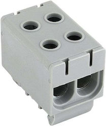 Двуполюсен Конектор За Шина Cu 2.5-50 Mm² Al 6-50 Mm² Pawbol Сив E.4150/sz