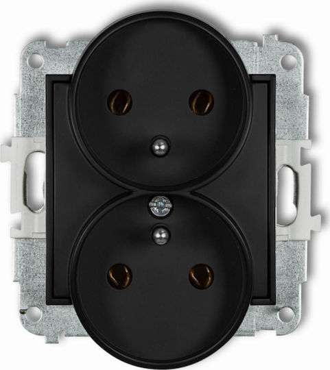 Karlik Power Socket Black 1pcs
