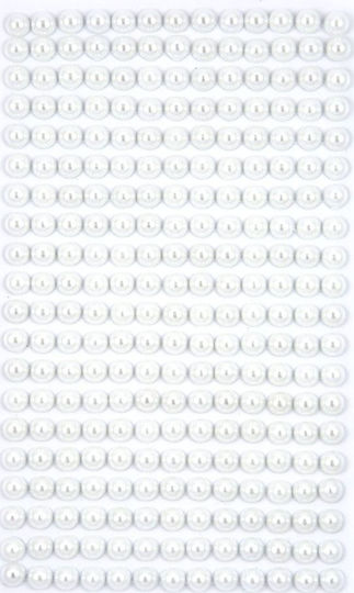 Self-Adhesive Pearls Dpcraft 6mm 260 Pieces Off White Dalprint