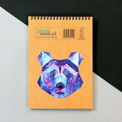 Greenmink Spiral Notebook with White Pages B5 White