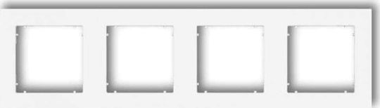 Karlik Universal Quadruple Frame Karlik Mini 25mr-4 Matte White Plastic