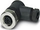 Phoenix Contact Female Angular M12 4-pin Sensor Connector Cable Gland Pg7 Black Sacc-m12fr-4con-pg7-m 1681143
