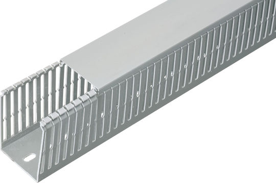 Elettrocanali Безхалогенова Капачка За Гребенов Кабелен Канал Sh 60 X 60mm Сива 2m