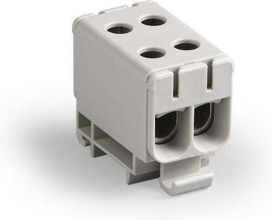 Ensto Clampopro Gray Distribution Clamp 2 Channels Al 6-50mm2 Cu 2.5-50mm2 Ke66