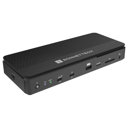 Sonnet Echo 13 (with 4TB SSD) Thunderbolt 5 Docking Station with 4K PD Ethernet and Support for 2 Monitors Black
