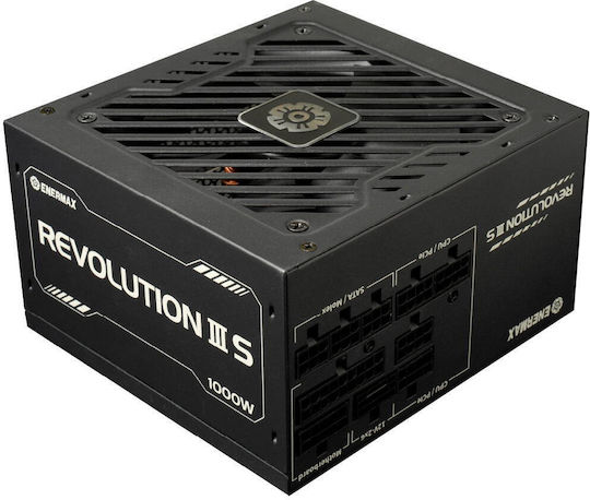 Enermax Revolution III S 1000W Black Computer Power Supply Full Modular 80 Plus Platinum