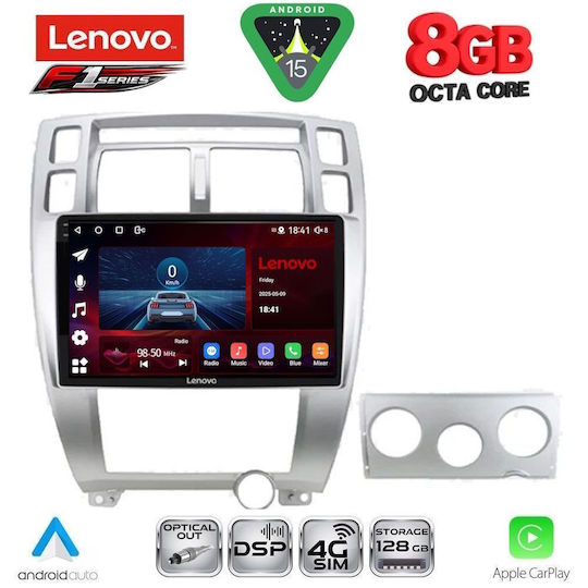 Lenovo Ηχοσύστημα Αυτοκινήτου για Hyundai Tucson 2004-2010 (Bluetooth/USB/WiFi/GPS/Apple-Carplay/Android-Auto) με Οθόνη Αφής 10"