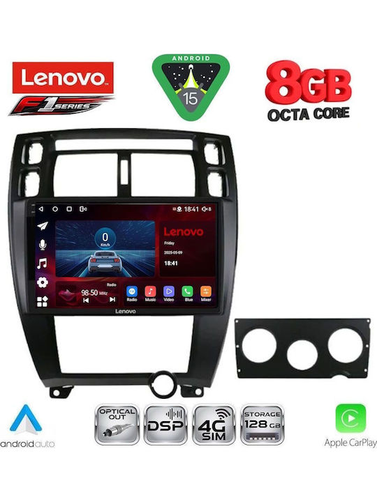 Lenovo Car Audio System for Hyundai Tucson 2004-2010 (Bluetooth/USB/WiFi/GPS/Apple-Carplay/Android-Auto) with Touch Screen 10"