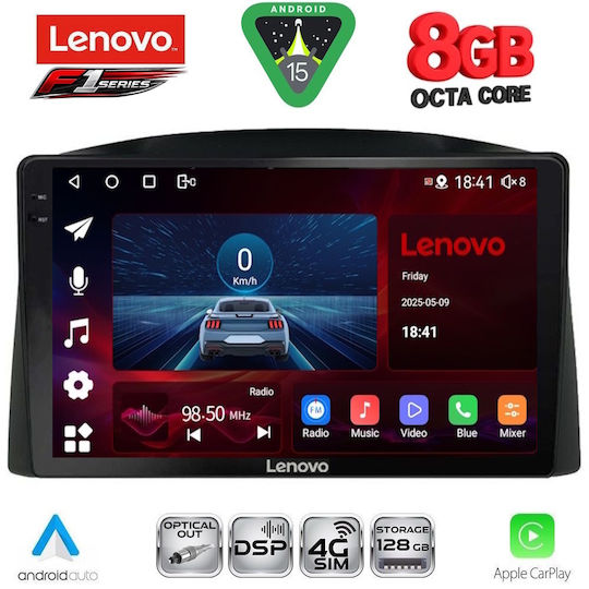 Lenovo Car Audio System for Jeep Grand Cherokee 2005-2007 (Bluetooth/USB/WiFi/GPS/Apple-Carplay/Android-Auto) with Touch Screen 10"