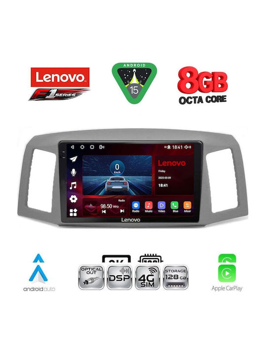 Lenovo Car Audio System for Jeep Grand Cherokee 2005-2007 (Bluetooth/USB/WiFi/GPS/Apple-Carplay/Android-Auto) with Touch Screen 10"