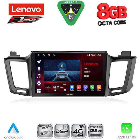 Lenovo Car Audio System for Toyota RAV 4 2013-2019 (Bluetooth/USB/WiFi/GPS/Apple-Carplay/Android-Auto) with Touch Screen 10"