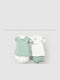 Kids' Set with Shorts Summer 4pcs Turquoise