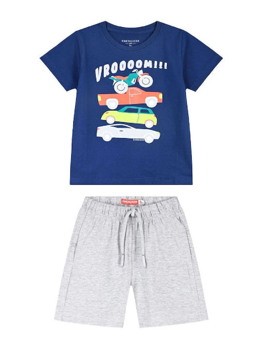 Energiers Kids' Set with Shorts Summer 2pcs Blu...
