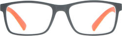 Frog Optical Lesebrille +2.75 in Gray Farbe